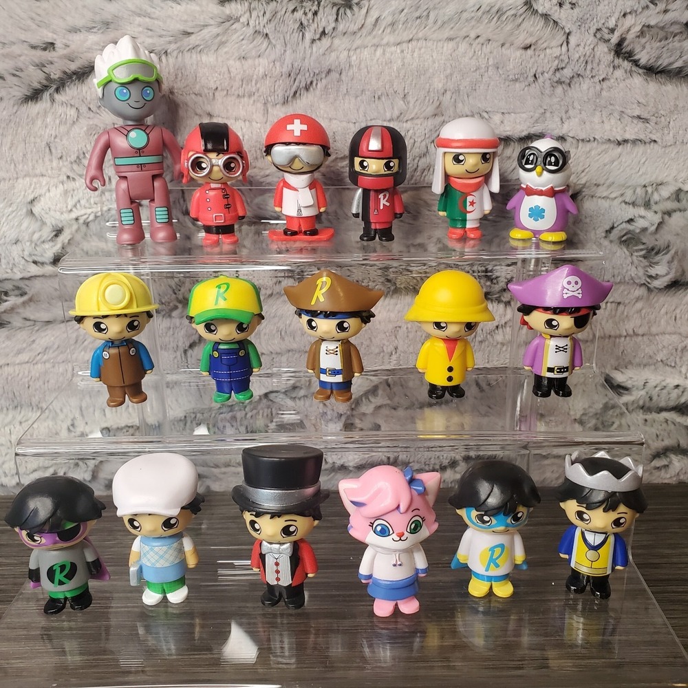 Ryan's World Lot Of 17 Loose Play Figures Assorted Variety Characters